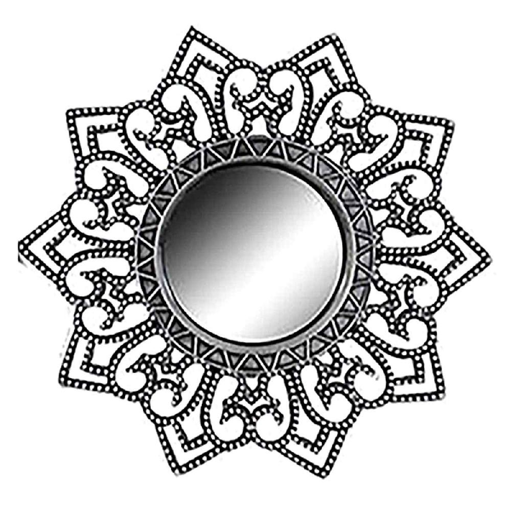 At Home 3-Piece Ornate Decorative Wall Mirror Set 10"