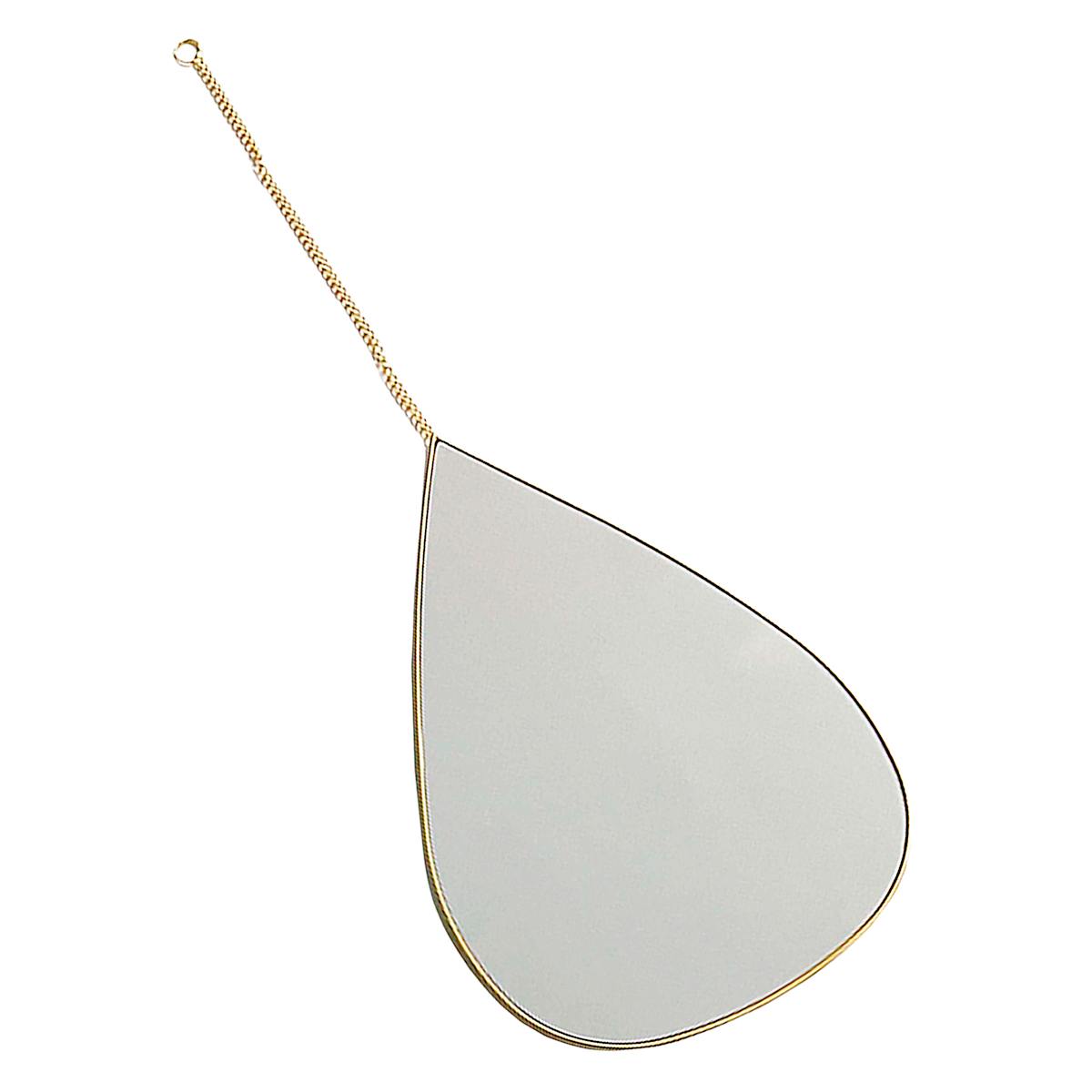 At Home 3-Piece Teardrop Wall Mirror Set With Chain Hanger 11X8