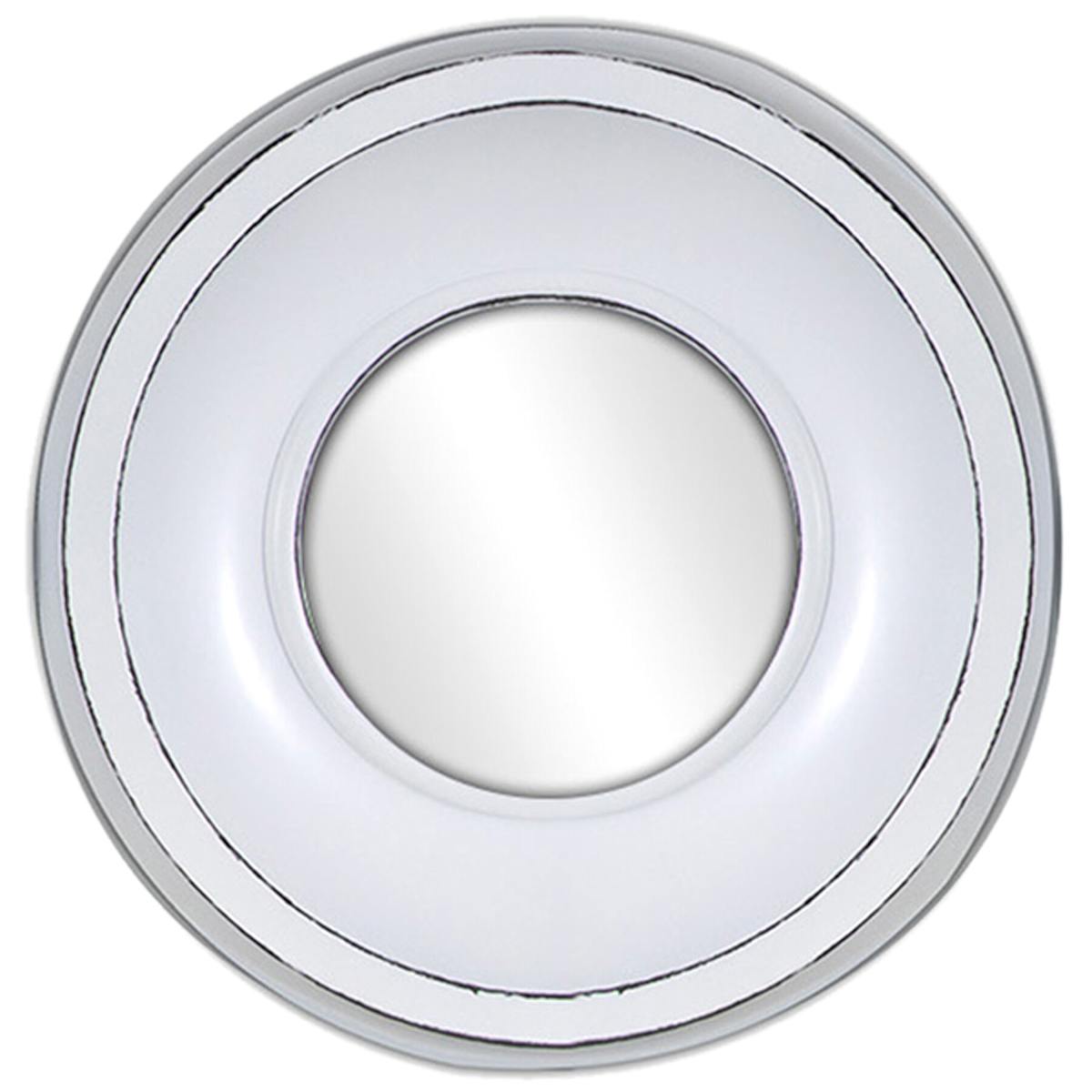 At Home 3-Piece Whitewashed Round Wall Mirror Set 10"