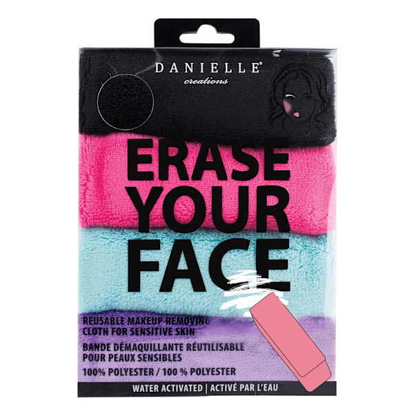 at home 4-Pack Erase Your Face Reusable Makeup Remover Cloth