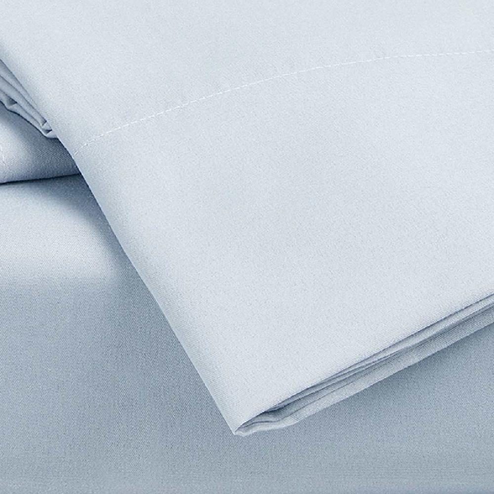 At Home 4-Piece Light Blue Cooling Microfiber Sheet Set Queen
