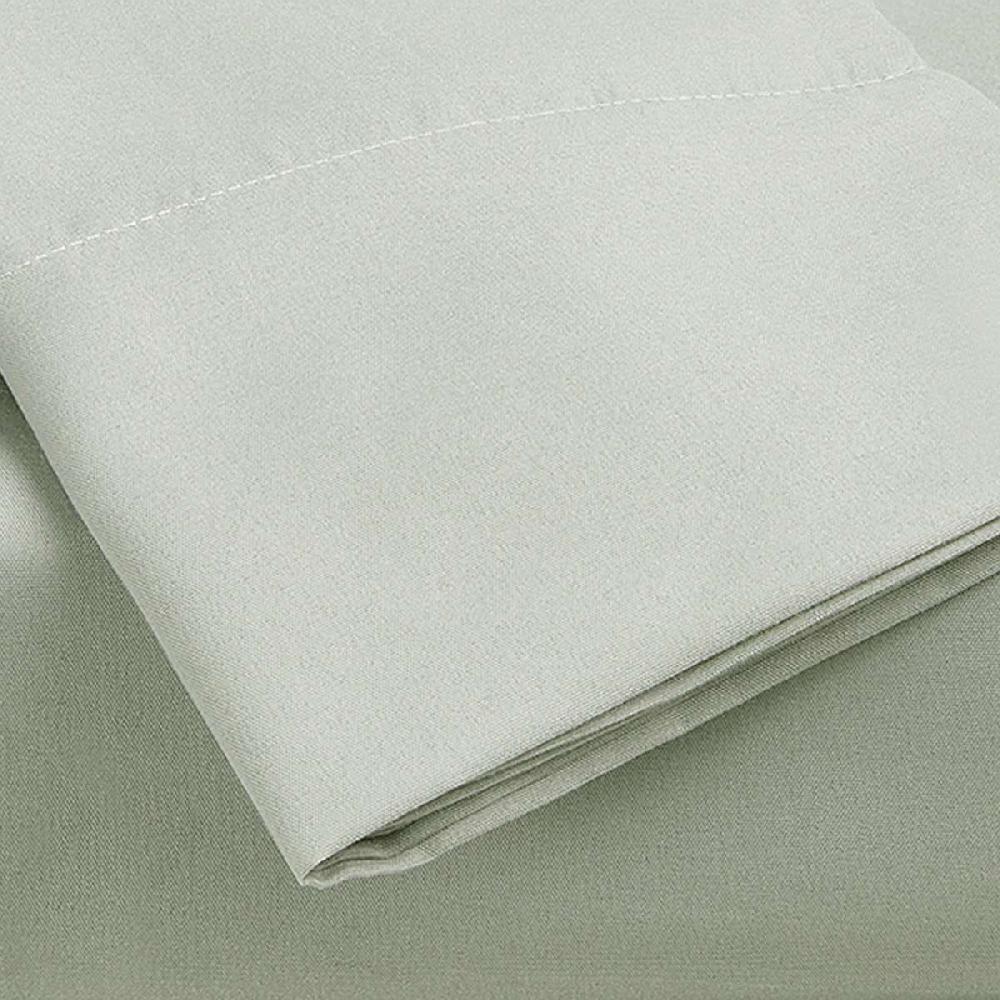At Home 4-Piece Sage Cooling Microfiber Sheet Set Queen