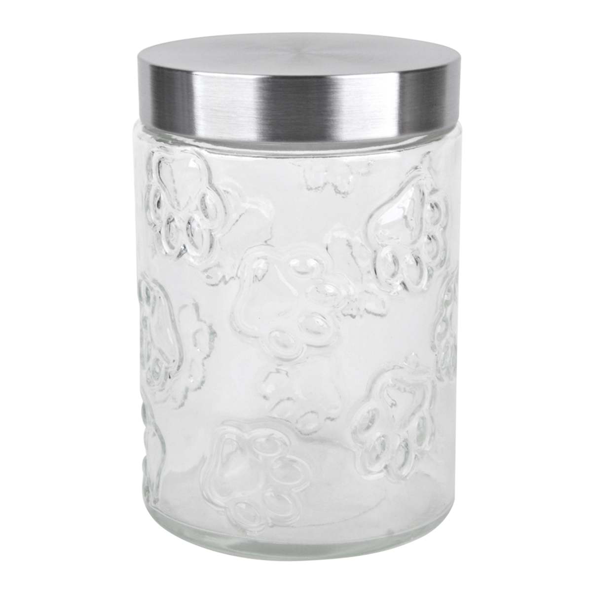 At Home 42-Ounce Maxwell Clear Glass Pet Canister Medium