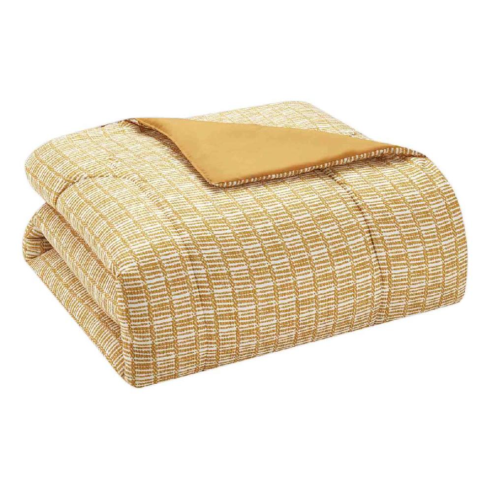 At Home 8-Piece Casey Gold Essential Comforter Set Queen