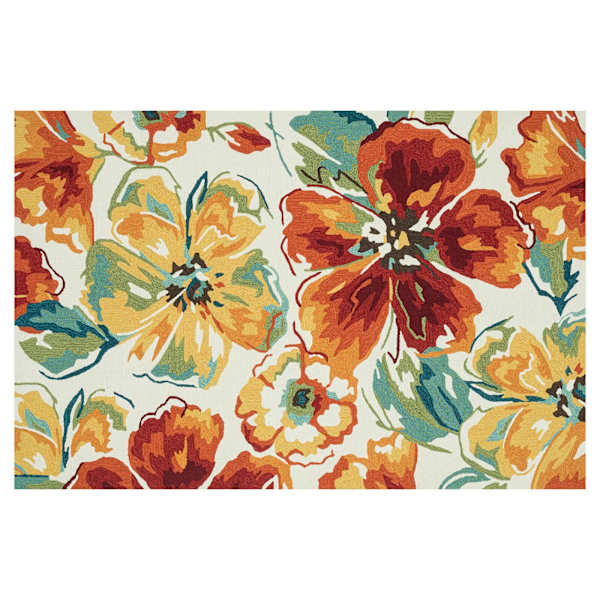 at home (A138) Summerton Ivory & Red Multicolor Hooked Area Rug 8x10