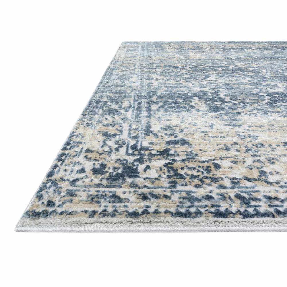 At Home (A377) Providence Venice Distressed Look Blue Area Rug 8x10
