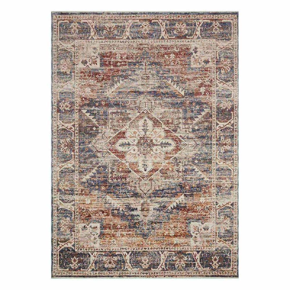 At Home (A407) Halton Slate Rust Distressed-Look Area Rug 8x10