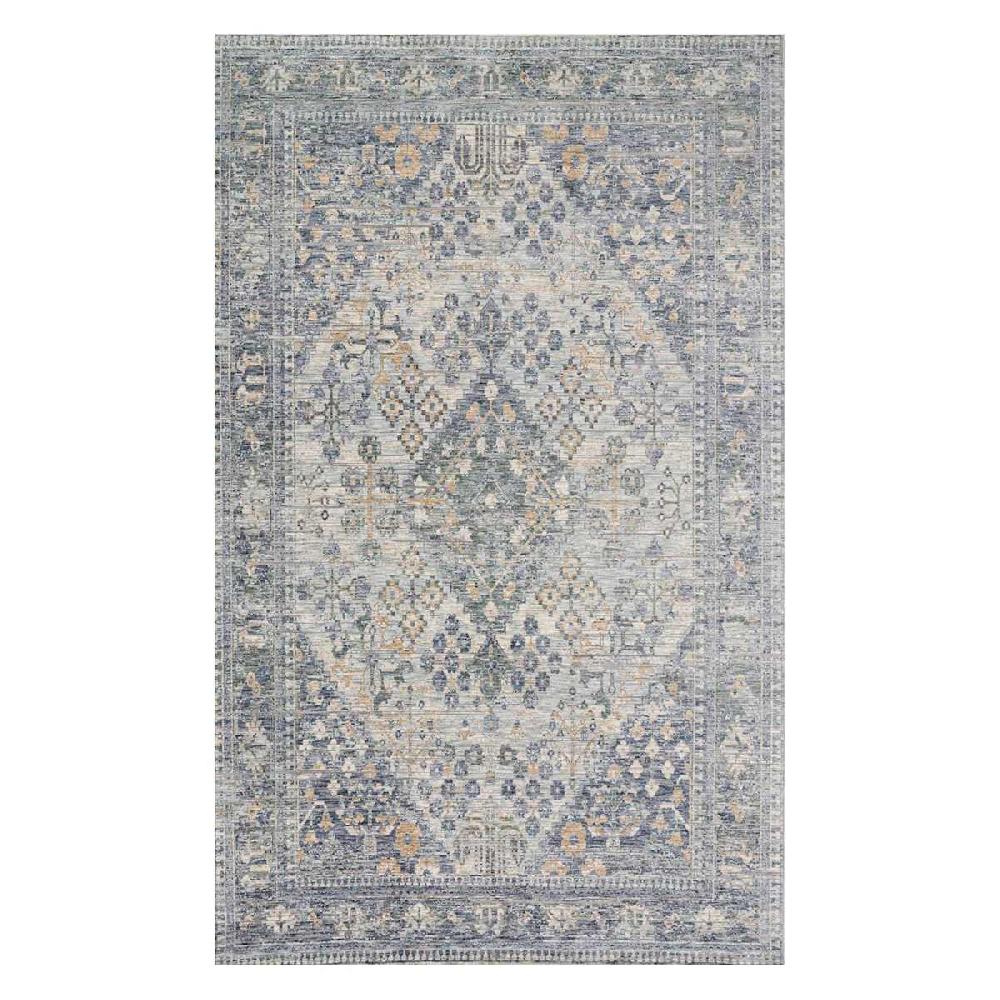 At Home (A436) Honeybloom Penelope Grey Diamond Distressed Look Area Rug 8x10