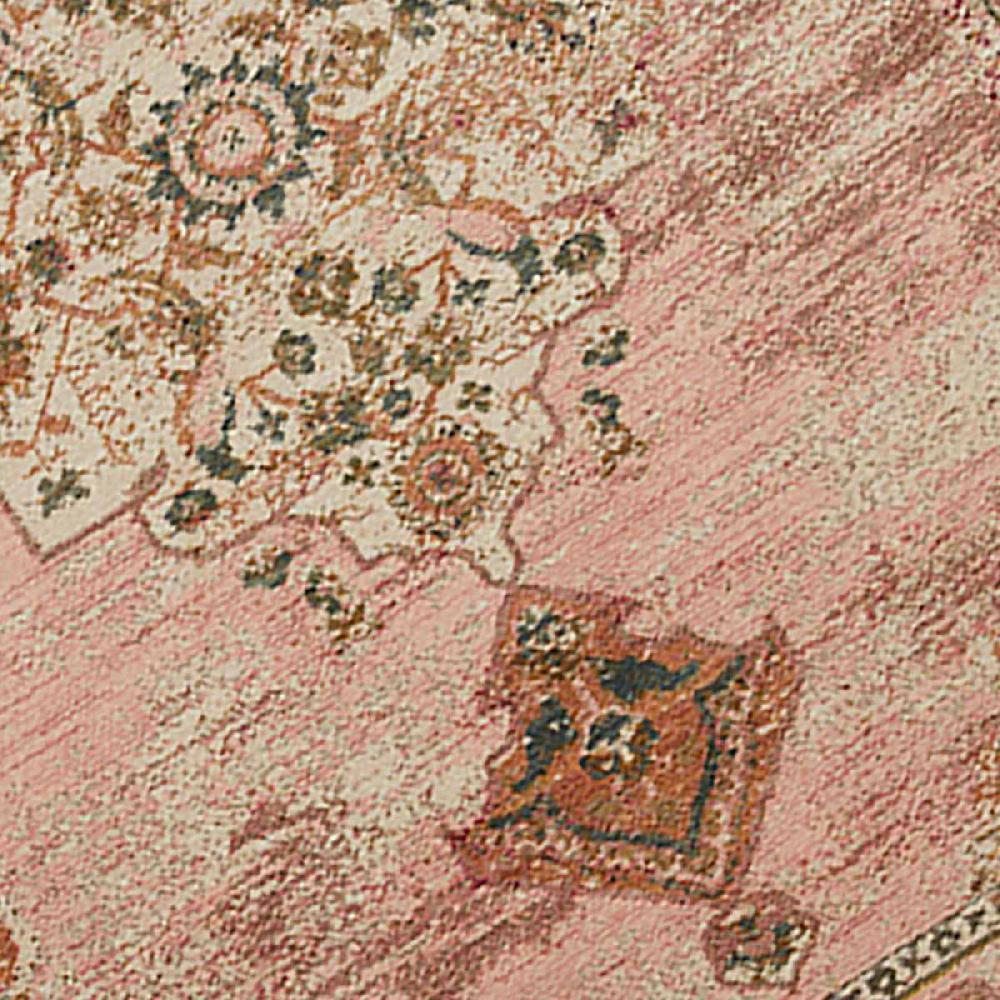 At Home (A465) Found & Fable Pink Jeweled Medallion Area Rug 9x12