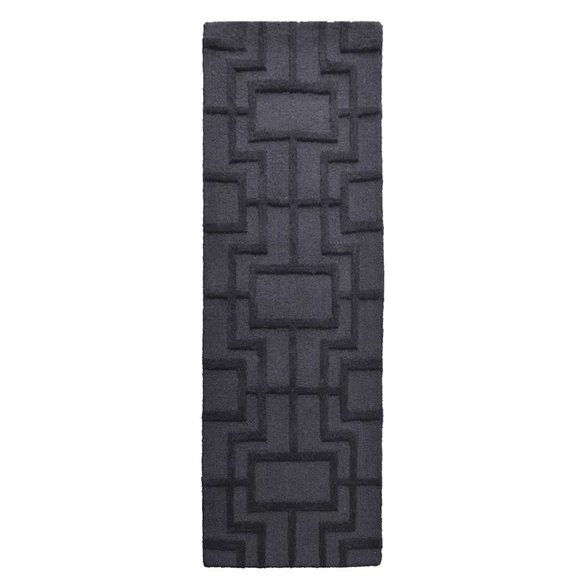 At Home (A481) Crosby St. Black Geometric Line Runner 2x6