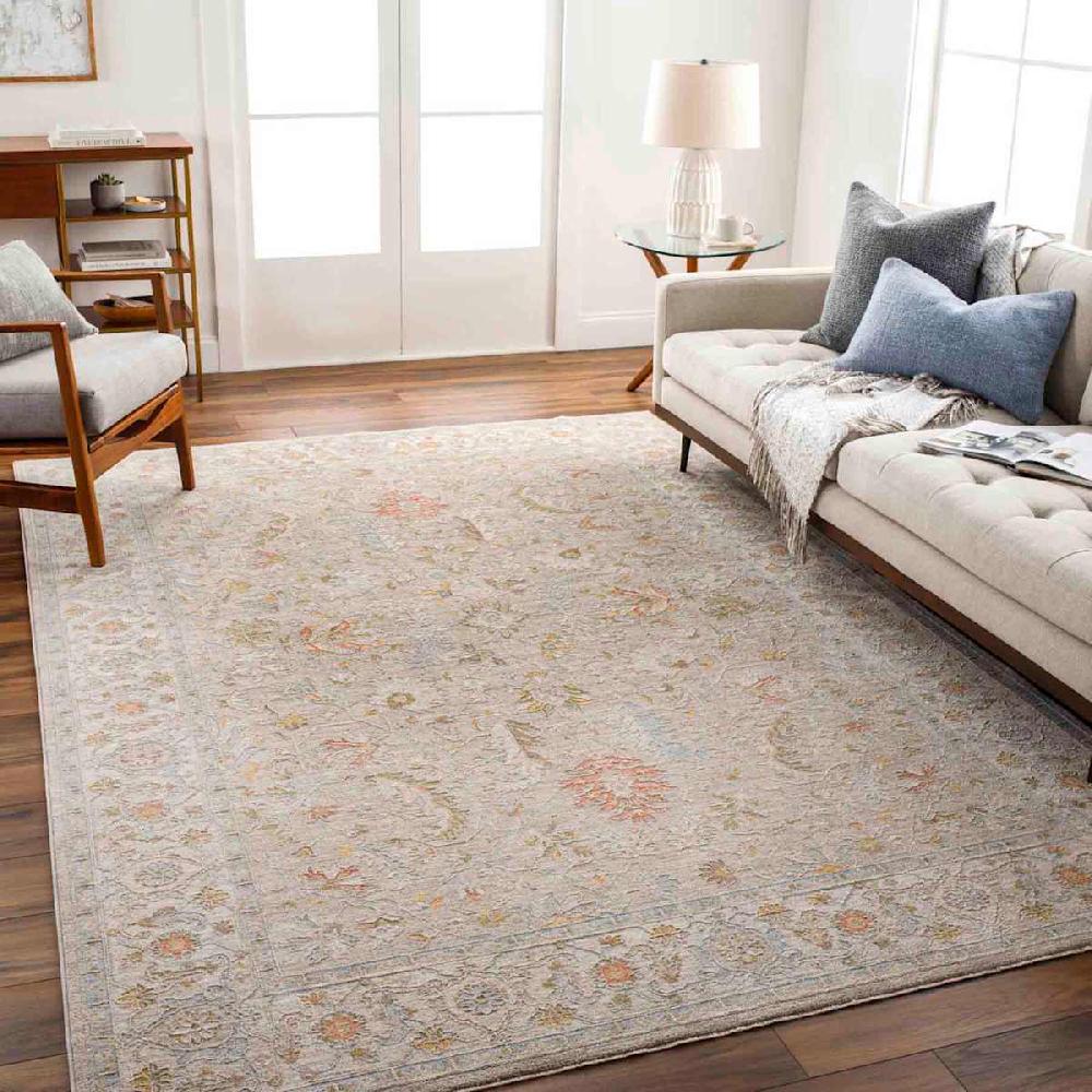 At Home (A513) Honeybloom Avant Garde Taupe Floral Area Rug 8x10