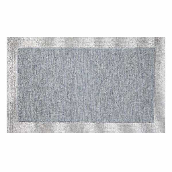 at home (A529) Linwood Blue Tufted Area Rug with Border 3x5