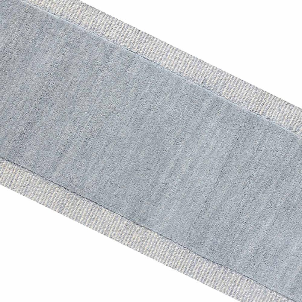 At Home (A529) Linwood Blue Tufted Runner With Border 2x7