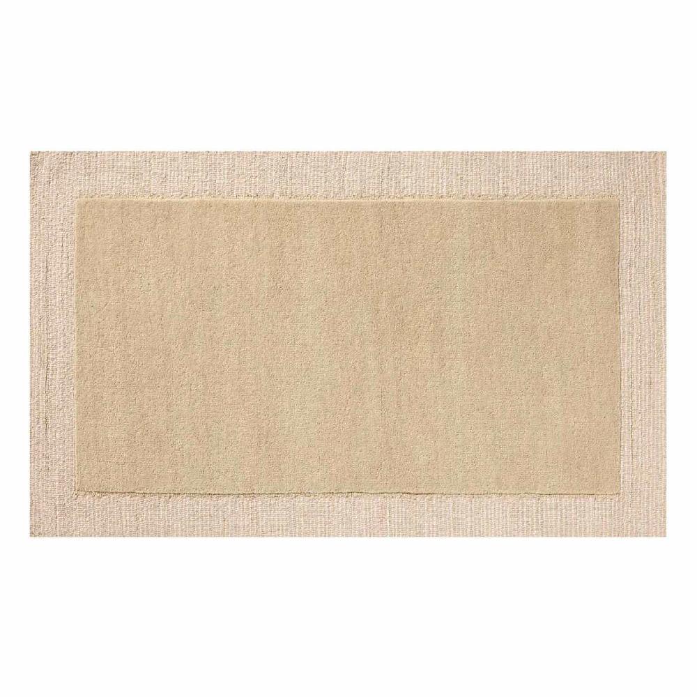 At Home (A530) Linwood Beige Tufted Accent Rug With Border 3x5