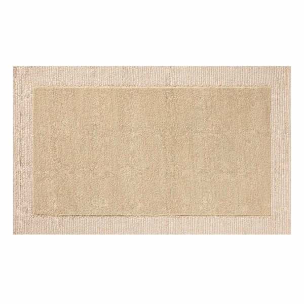 at home (A530) Linwood Beige Tufted Accent Rug with Border 3x5