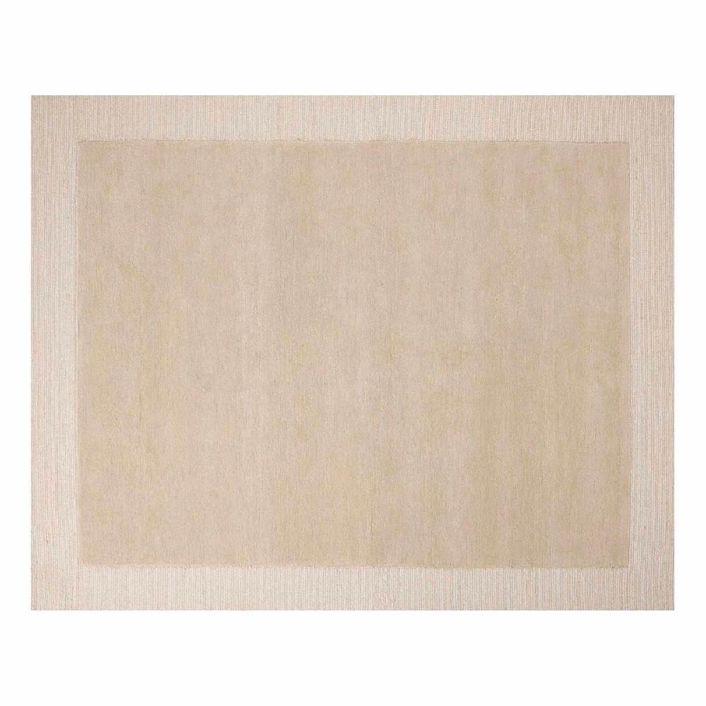 At Home (A530) Linwood Beige Tufted Area Rug With Border 8x10