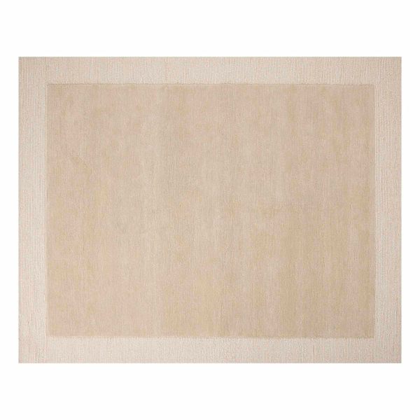 at home (A530) Linwood Beige Tufted Area Rug with Border 8x10