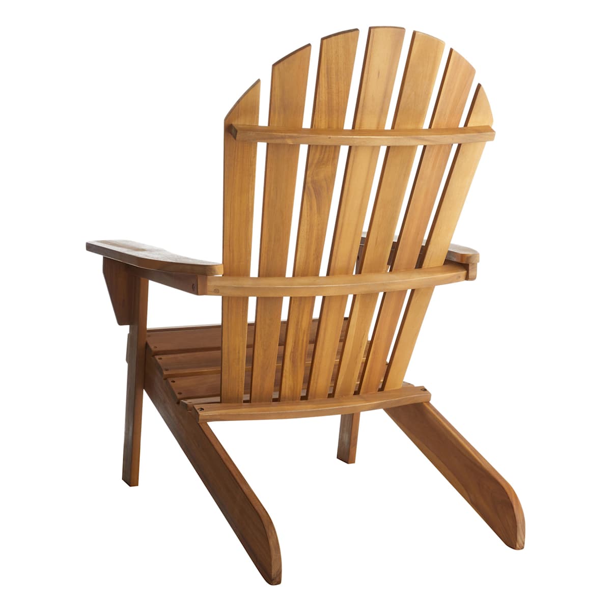 At Home Adirondack Natural Wood Patio Chair 2-Piece Set