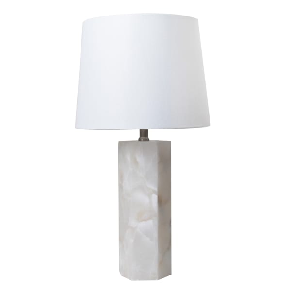 at home Alabaster Medium Table Lamp with Light Up Base 24"