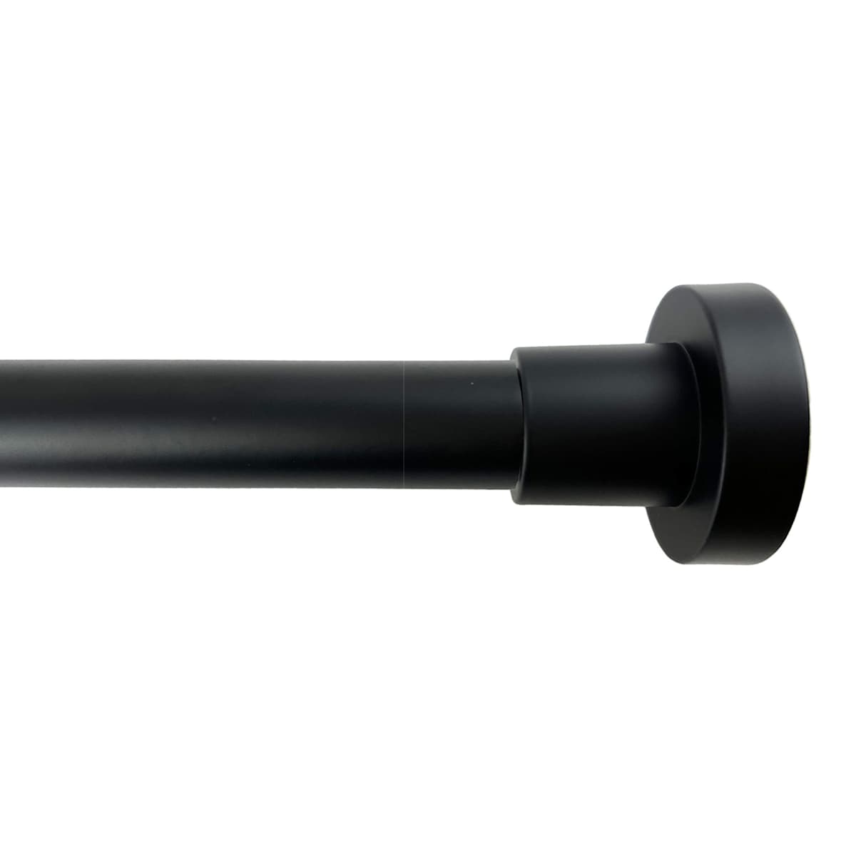 At Home 1" Black Tension Curtain Rod 35-84"