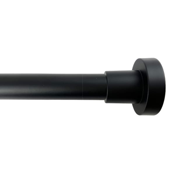 at home 1" Black Tension Curtain Rod 35-84"
