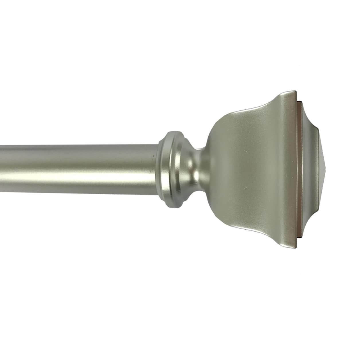 At Home 1" Bronze Square Curtain Rod 18-36"