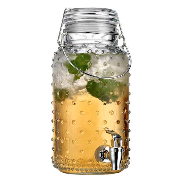 at home 1-Gallon Hobnail Beverage Dispenser