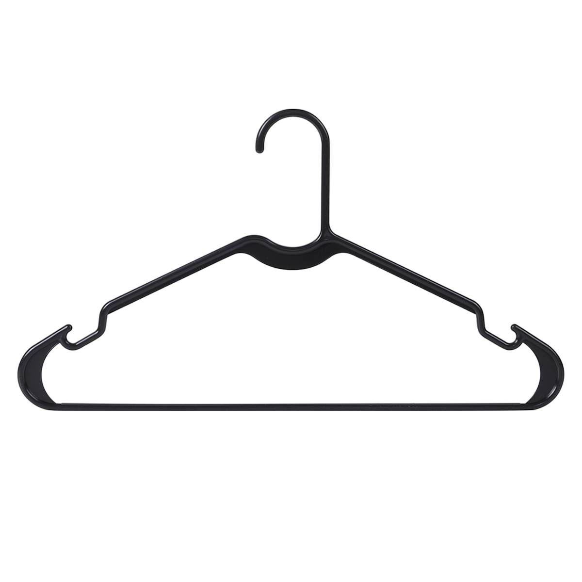 At Home 10-Pack Hanger Sets Black