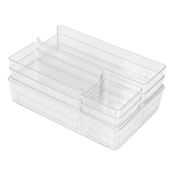 at home 10-Piece Set Clear Desk Organizer Set