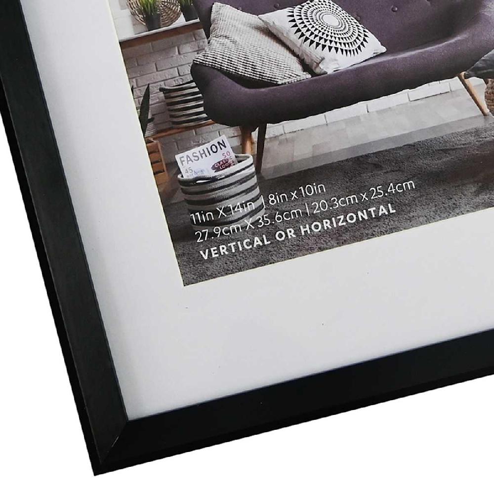 At Home 11x14 Matted To 8x10 Wall Frame Black