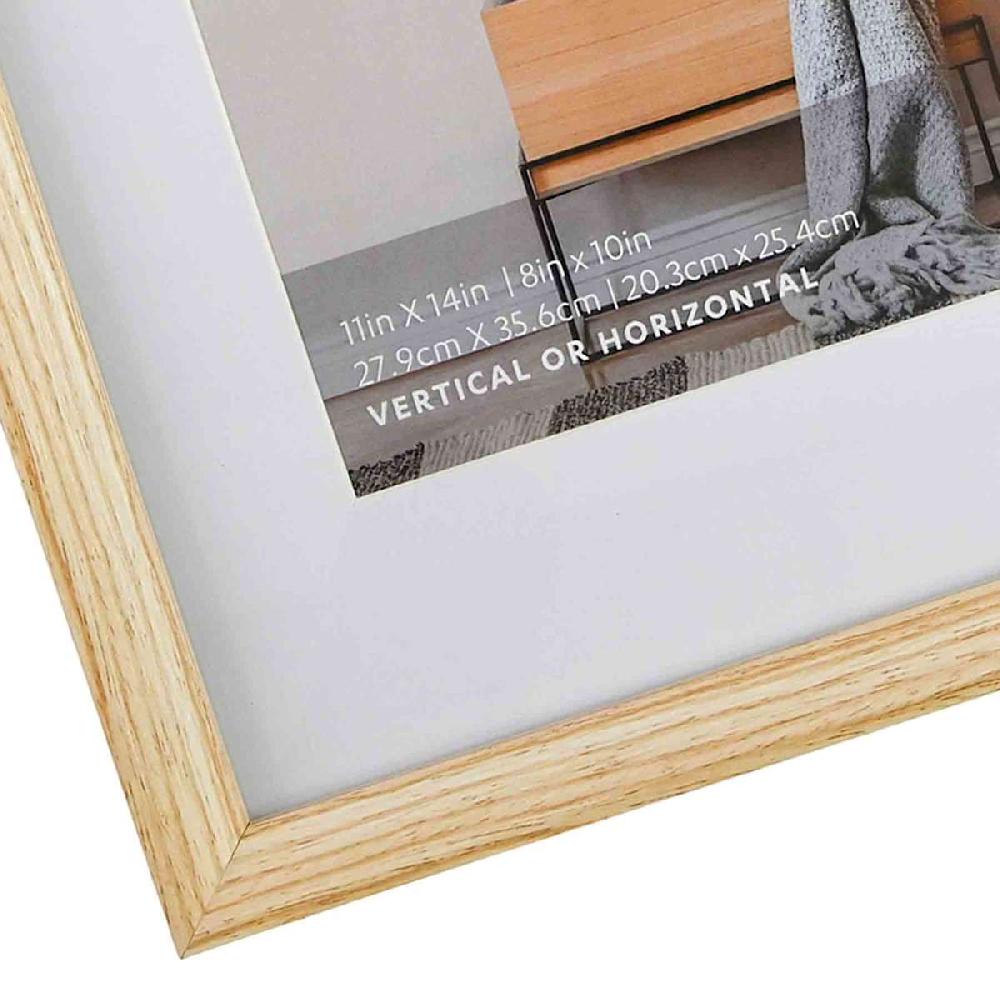 At Home 11x14 Matted To 8x10 Wall Frame Natural