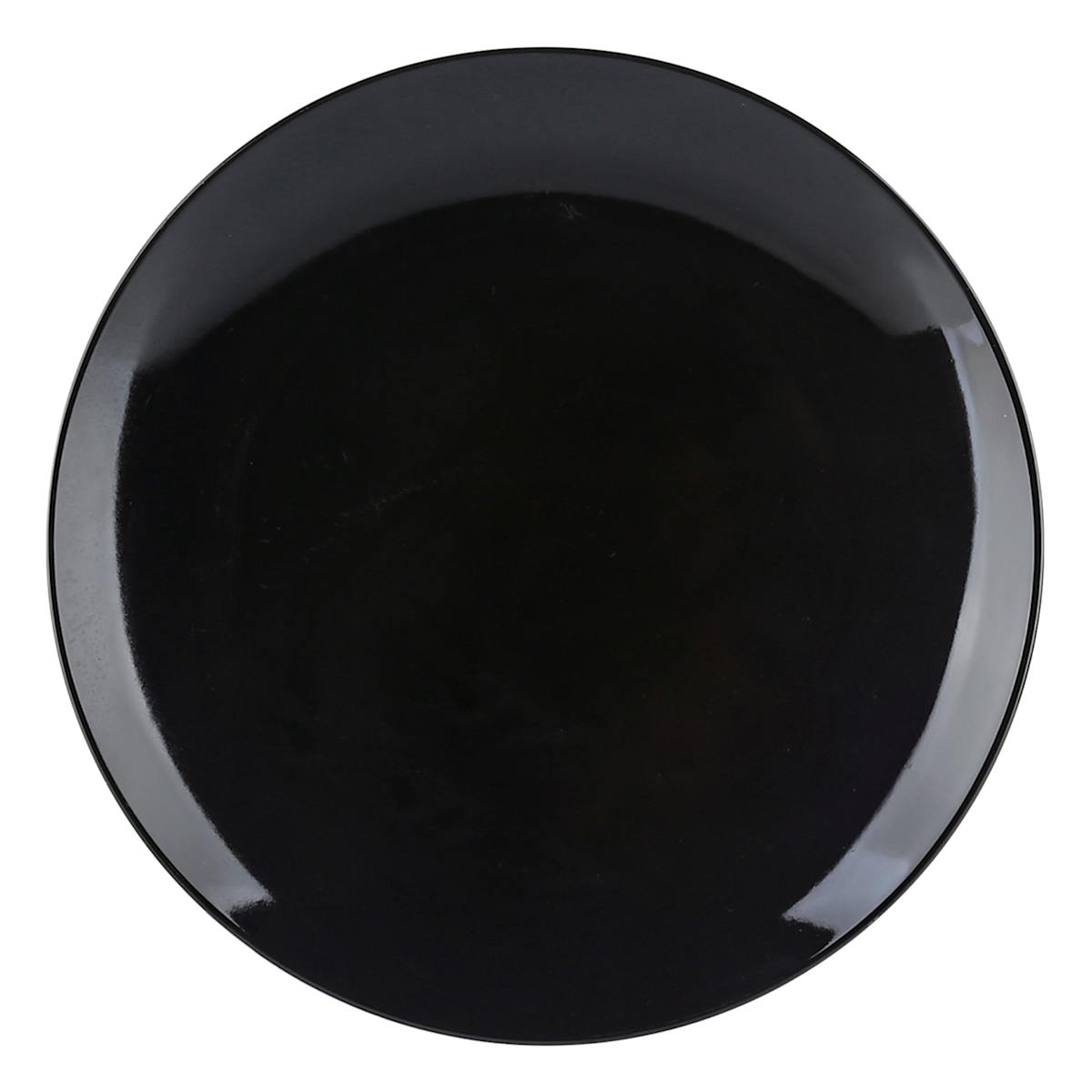 At Home 12-Piece Stoneware Dinnerware Set Black