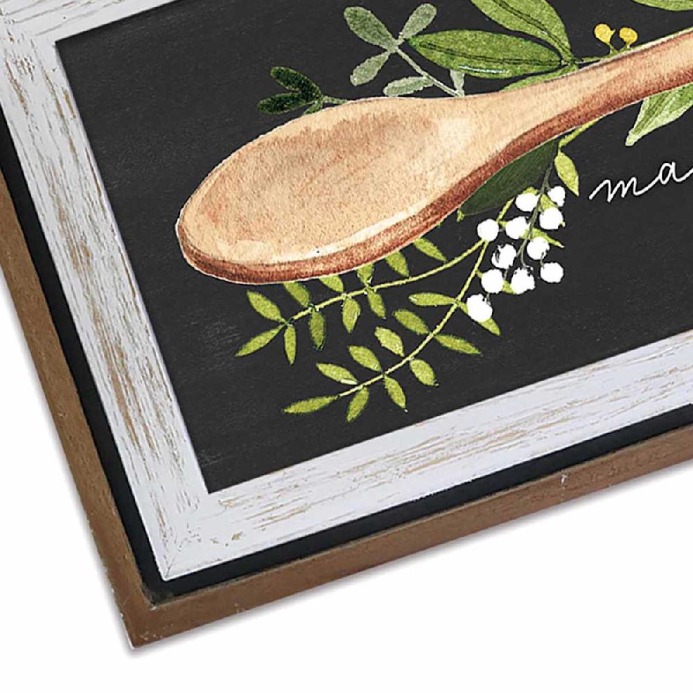 At Home 13x26 Kitchen Spoon Framed Print