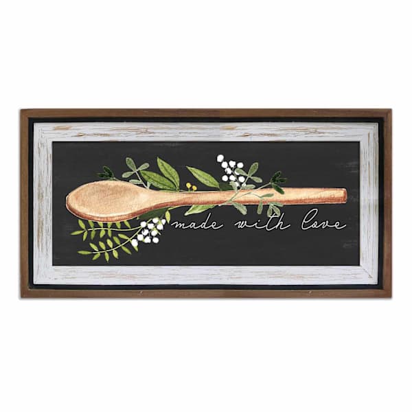 at home 13x26 Kitchen Spoon Framed Print