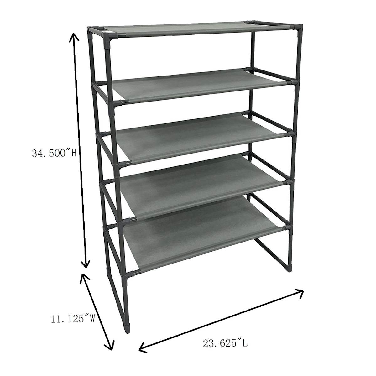 At Home 15-Pair Standing Stackable Shoe Rack
