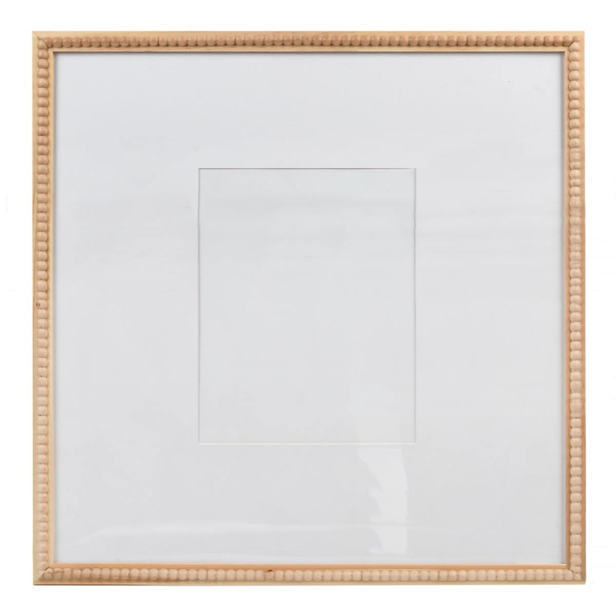 At Home 18" Natural Matted To 8x10 Beaded Frame