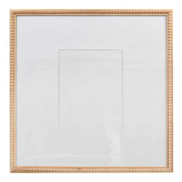 at home 18" Natural Matted to 8x10 Beaded Frame