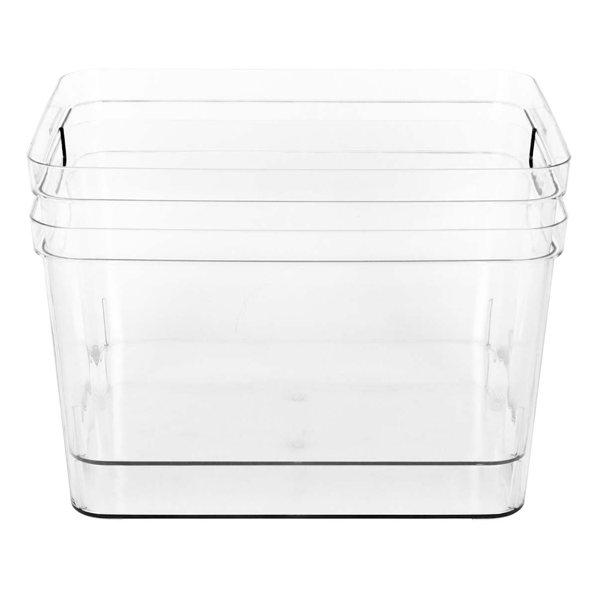 At Home 2-Pack Clear Bin Set 20l