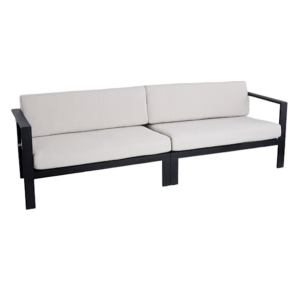 at home 2-Piece Soho Black Steel Patio Sofa