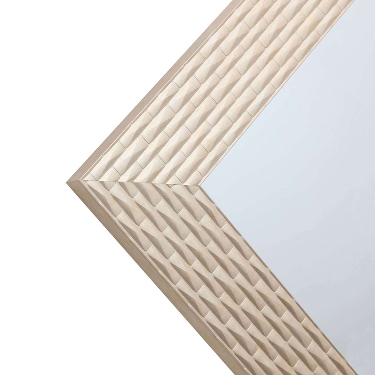 At Home 22X28 Metallic Basket Weave Mirror