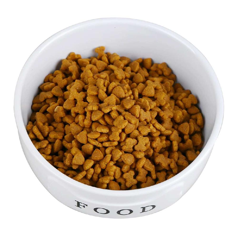 At Home 24oz Ceramic Food Dog Bowl M