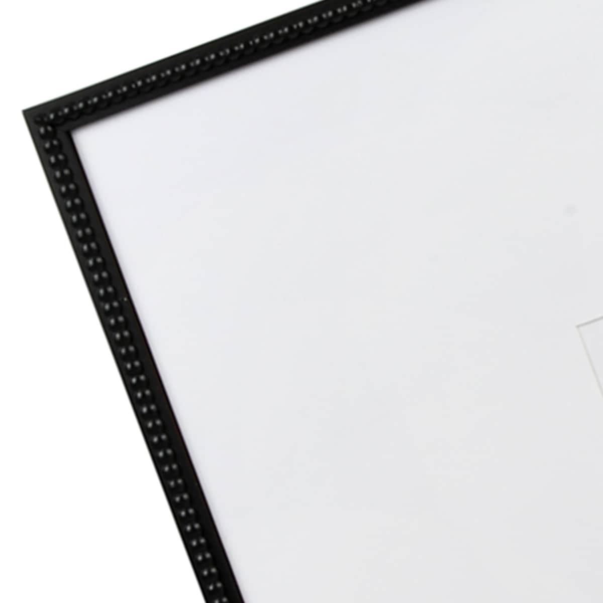 At Home 25" Black Matted To 8x10 Beaded Wall Frame