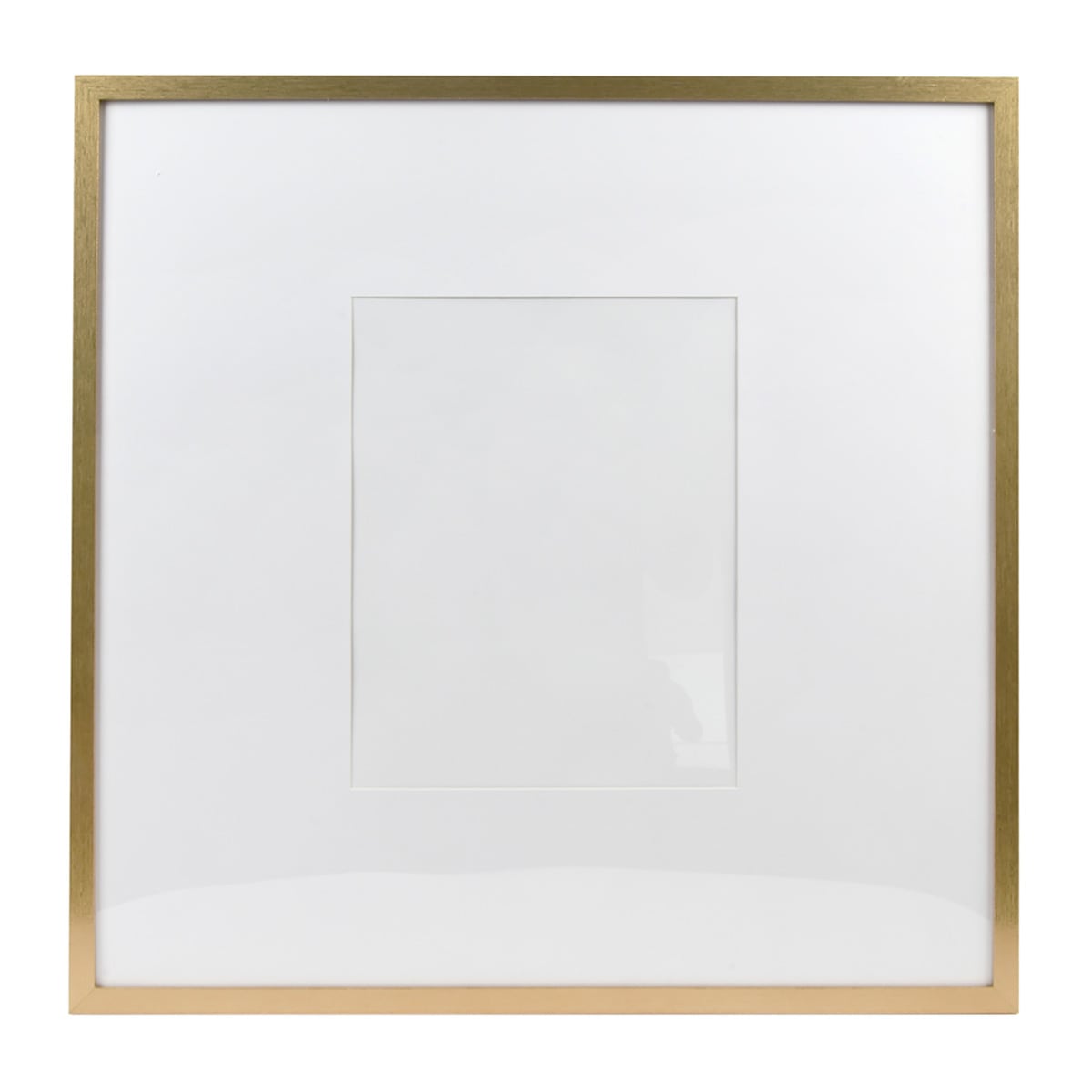 At Home 25" Gold Matted To 11x14 Wall Frame