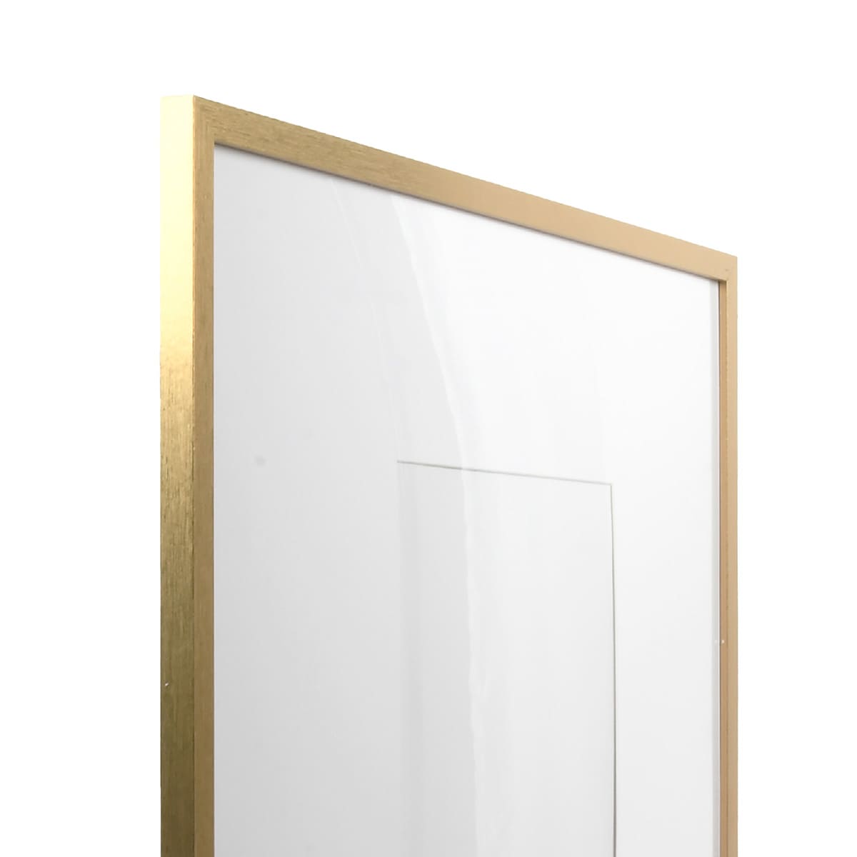 At Home 25" Gold Matted To 11x14 Wall Frame