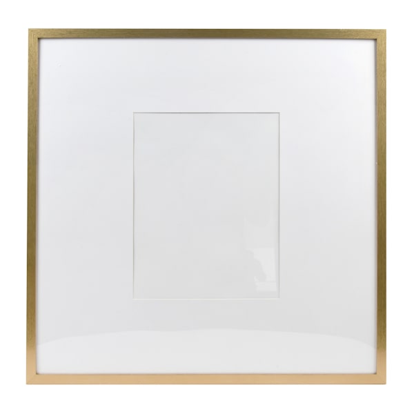 at home 25" Gold Matted to 11x14 Wall Frame