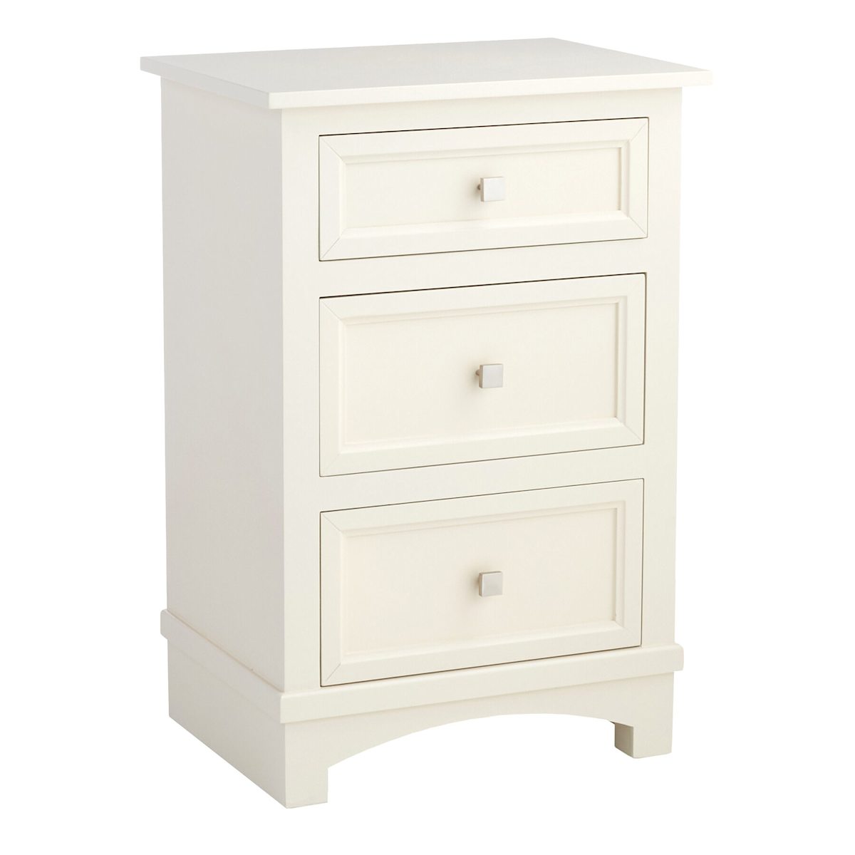 At Home 3-Drawer Rachel Wooden Cabinet White