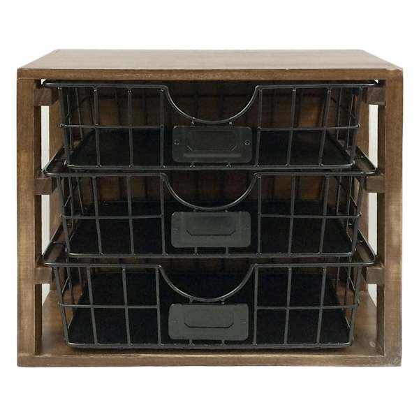 at home 3-Drawer Rectangle Desk Organizer