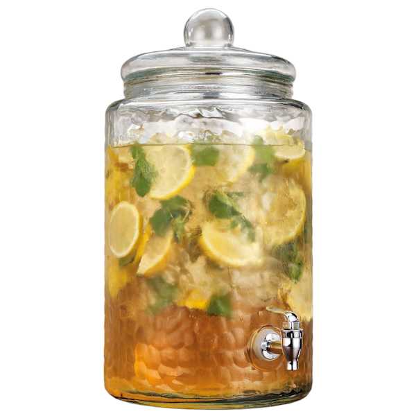 at home 3-Gallon Hammered Beverage Dispenser