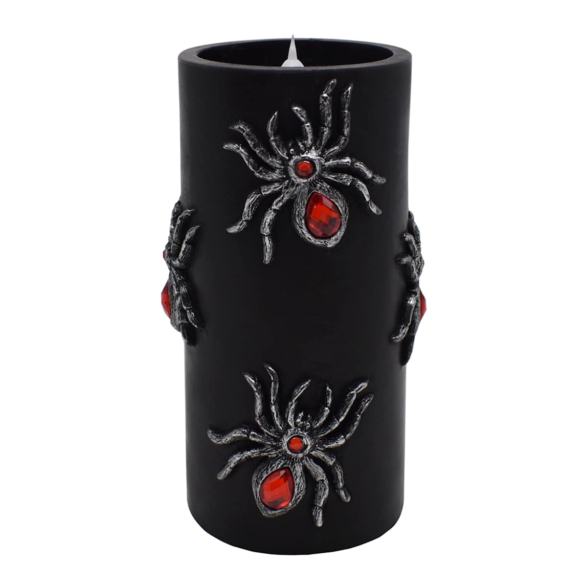 At Home 3-Pack Spider LED Pillar Candles