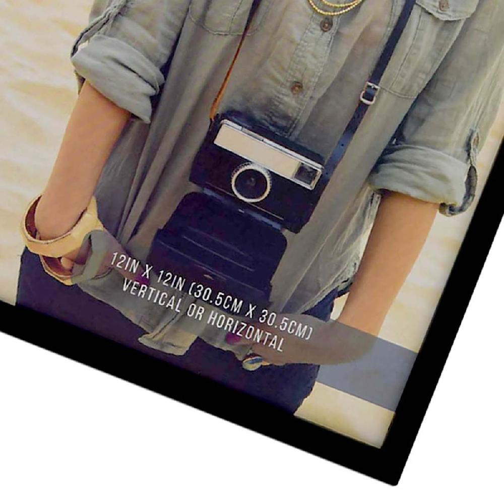 At Home 3-Piece Black Peel & Stick Wall Frames 12"